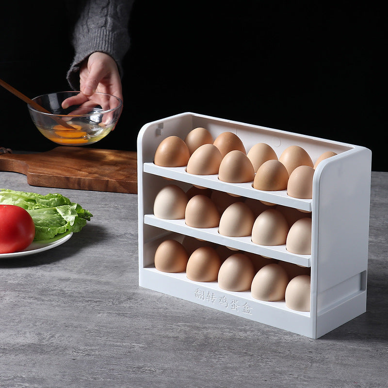 Creative Flip Refrigerator Egg Storage Box Household