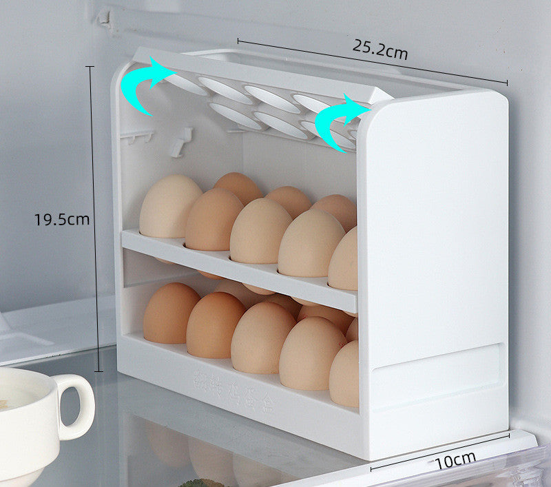 Creative Flip Refrigerator Egg Storage Box Household