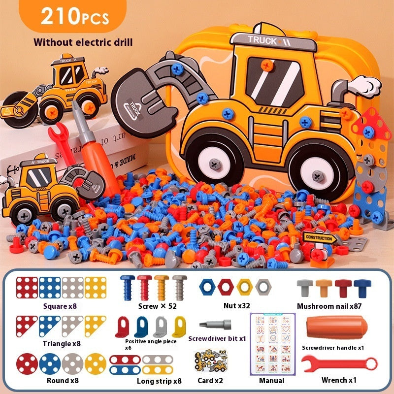 Electric Screw Tool Box Children&#39;s Toy Electric Drill Set
