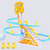 Electric climbing stair track toy