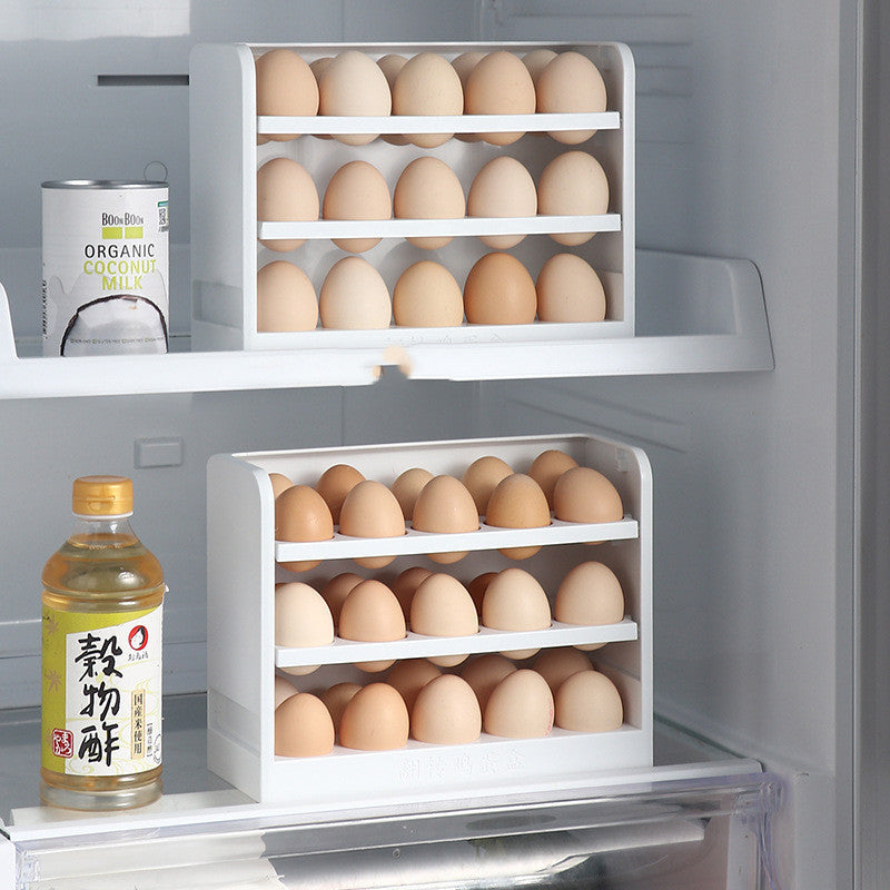 Creative Flip Refrigerator Egg Storage Box Household