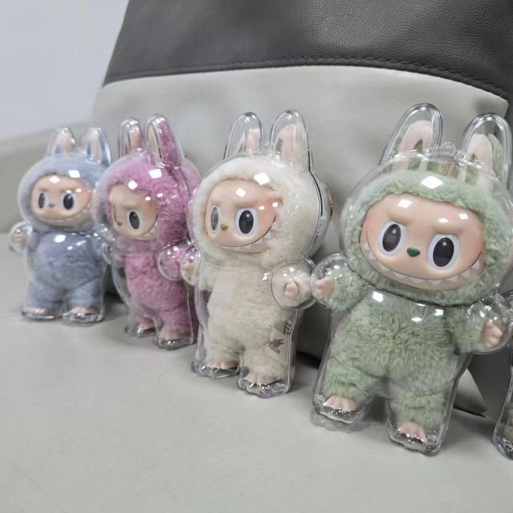 Clear protective case for Labubu The Monsters Tasty Macaron
