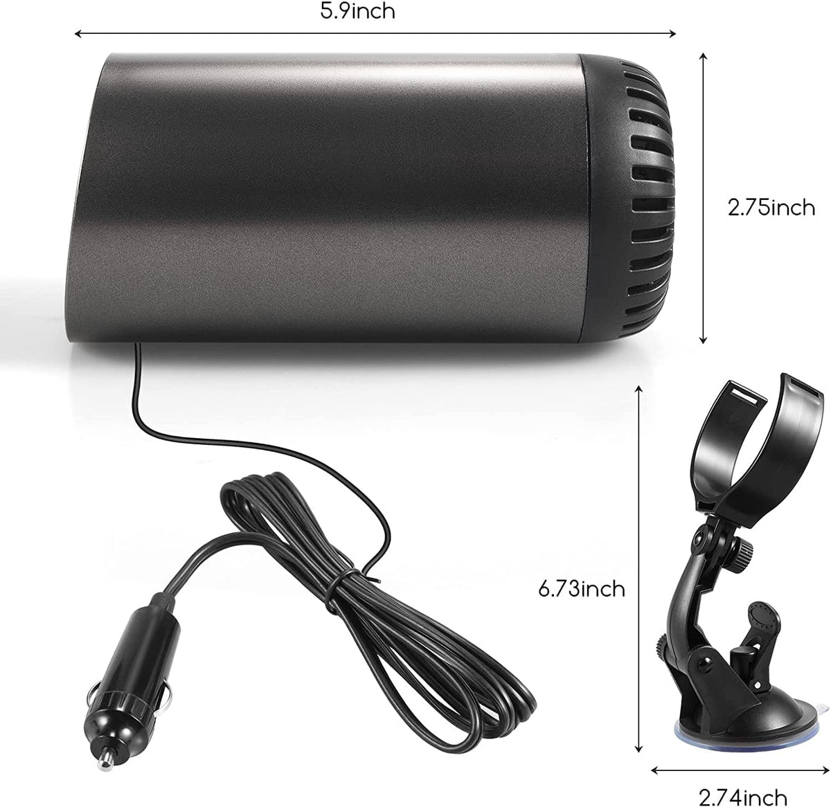Fast Heating Cup Shape Car Warm Air Blower