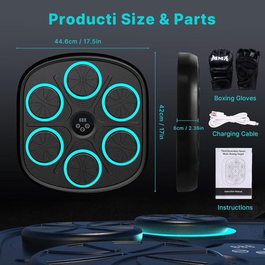 Intelligent Music Boxing Machine With RGB Light