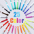 25 Colors Double Head Highlighter Pen
