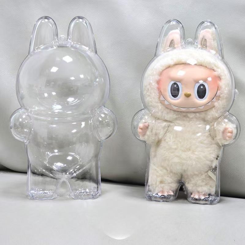 Clear protective case for Labubu The Monsters Tasty Macaron