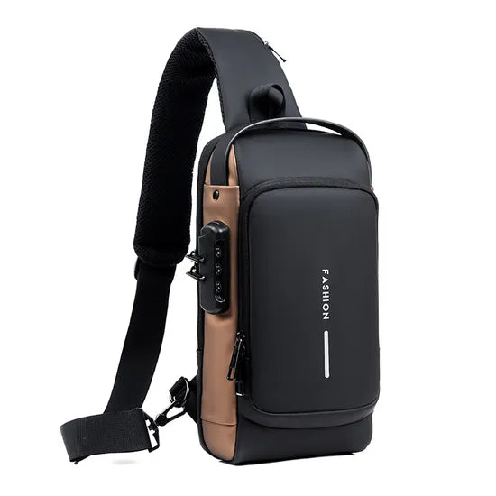 USB Charging Crossbody Shoulder Bag Multifunctional Anti-theft