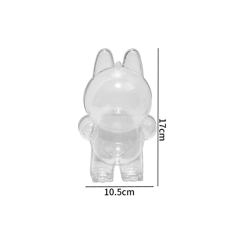 Clear protective case for Labubu The Monsters Tasty Macaron