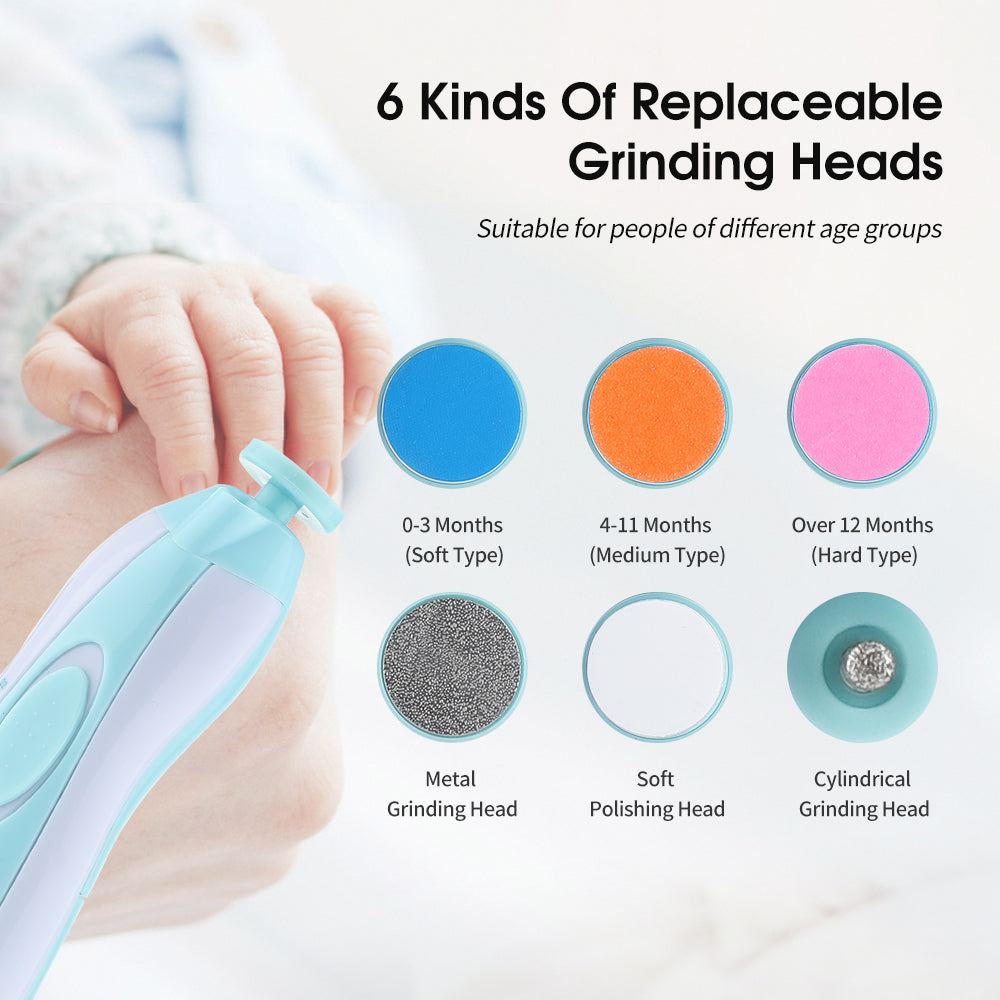Safe & Gentle Electric Baby Nail Trimmer