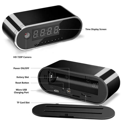 Baby Monitor Mini Clock Camera HD