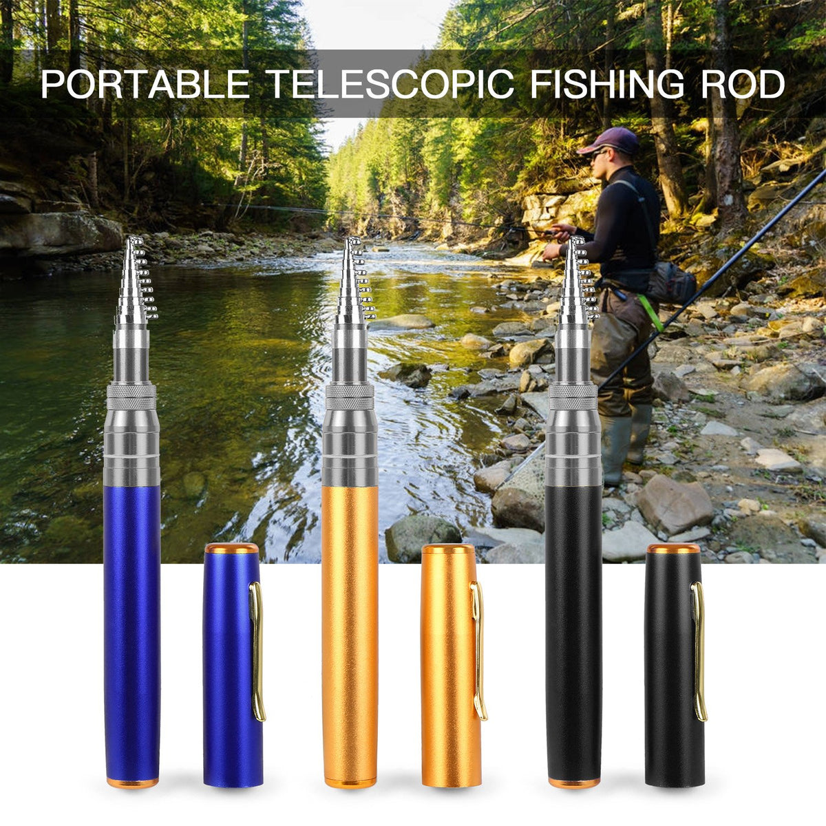 Portable Telescopic Pocket Size Fishing Rod